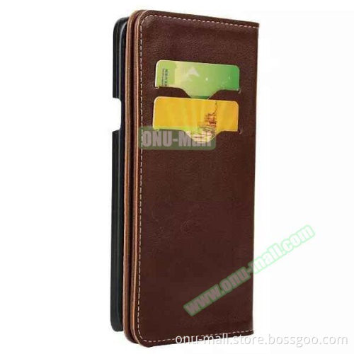 Hot Selling Flip Genuine Leather Case Cover for Samsung Galaxy Note 5